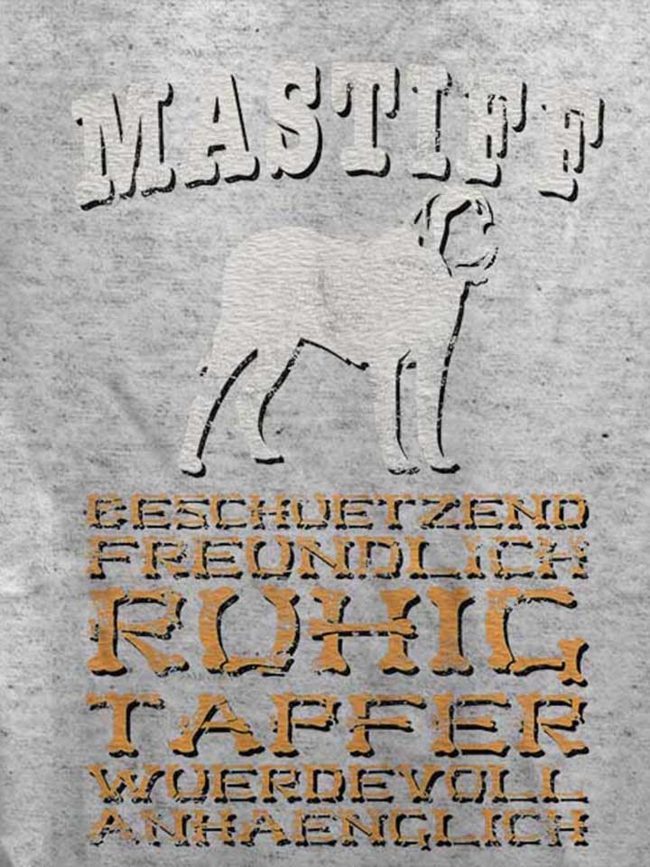 hund-mastiff-damen-t-shirt grau-meliert 4