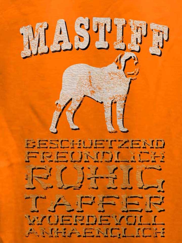 hund-mastiff-damen-t-shirt orange 4