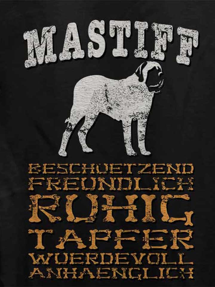 hund-mastiff-damen-t-shirt schwarz 4