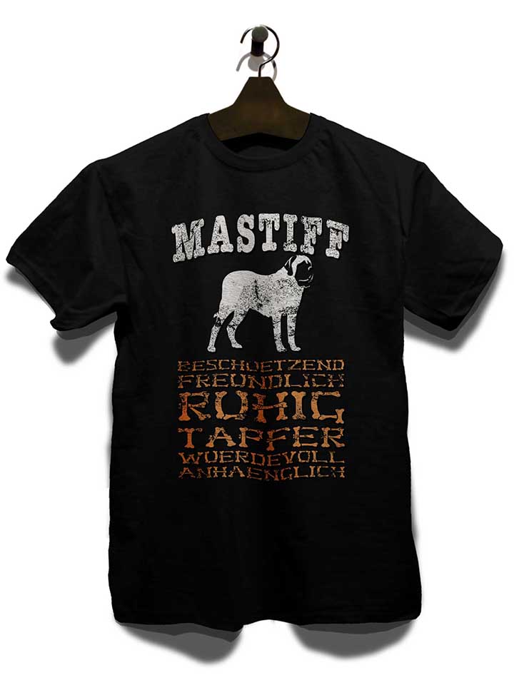 hund-mastiff-t-shirt schwarz 3