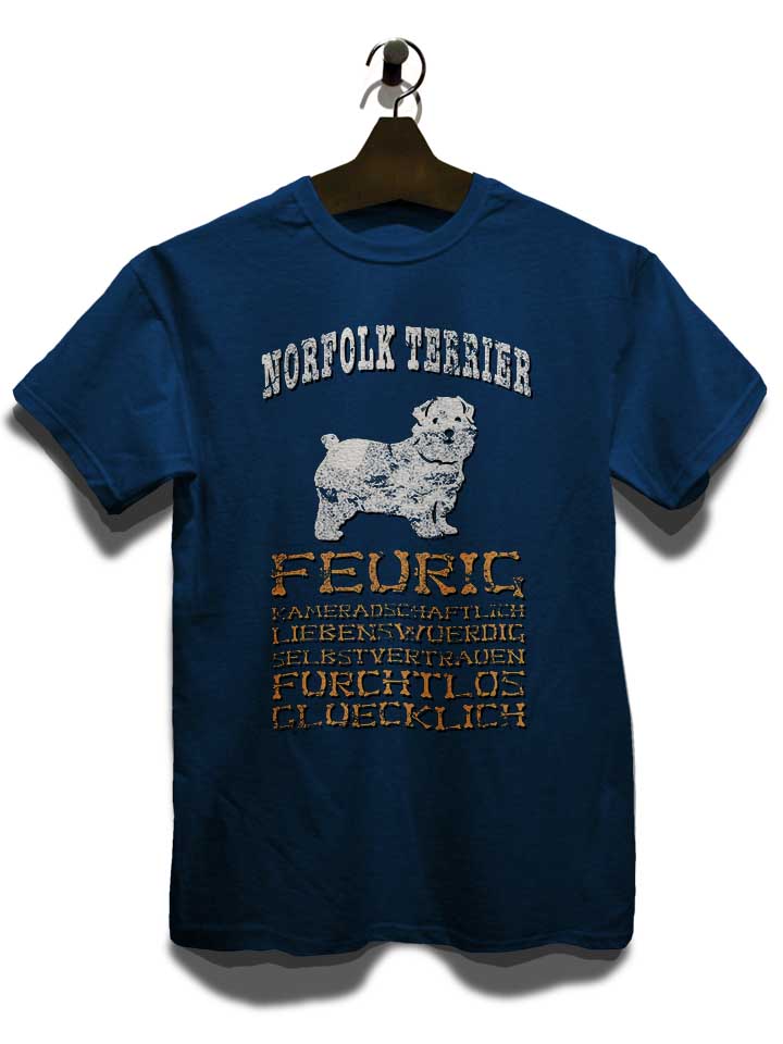 hund-norfolk-terrier-t-shirt dunkelblau 3