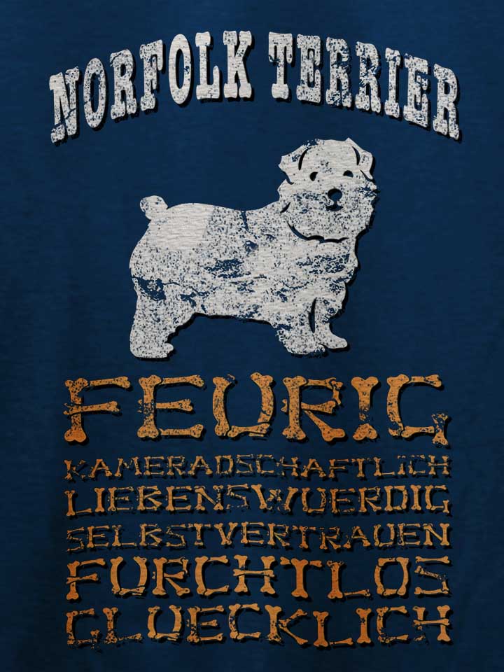 hund-norfolk-terrier-t-shirt dunkelblau 4