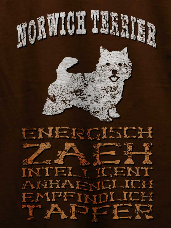 hund-norwich-terrier-t-shirt braun 4
