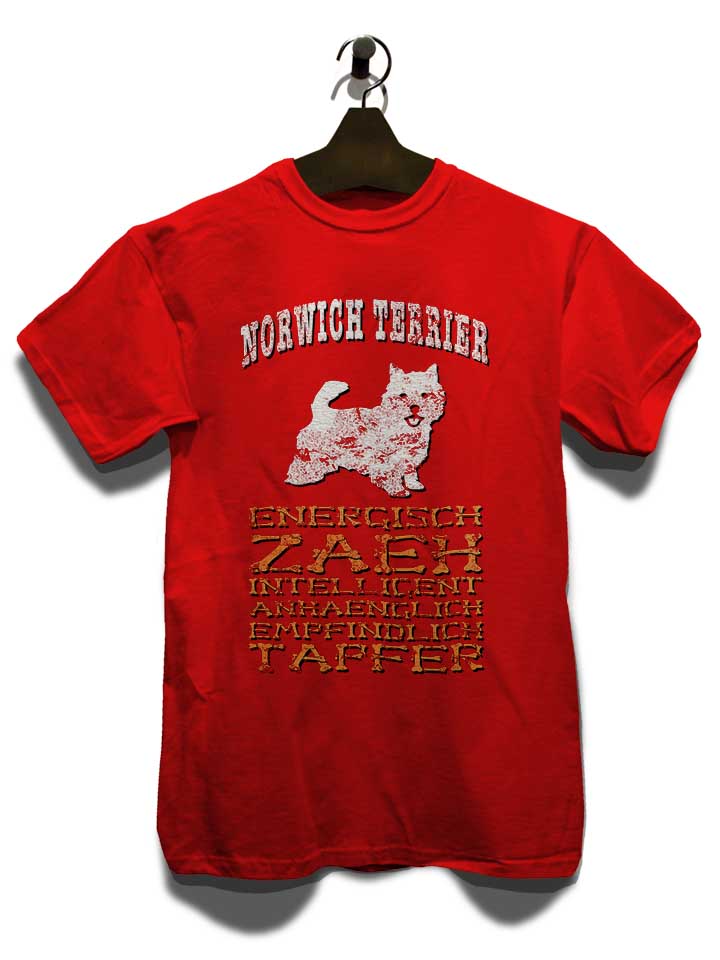 hund-norwich-terrier-t-shirt rot 3