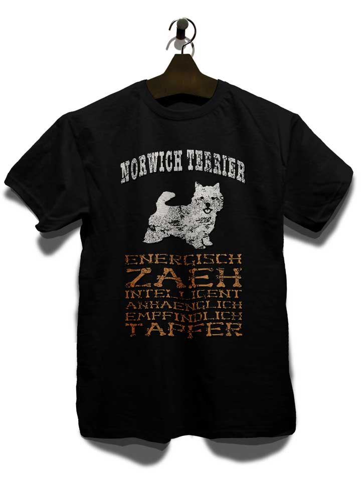 hund-norwich-terrier-t-shirt schwarz 3