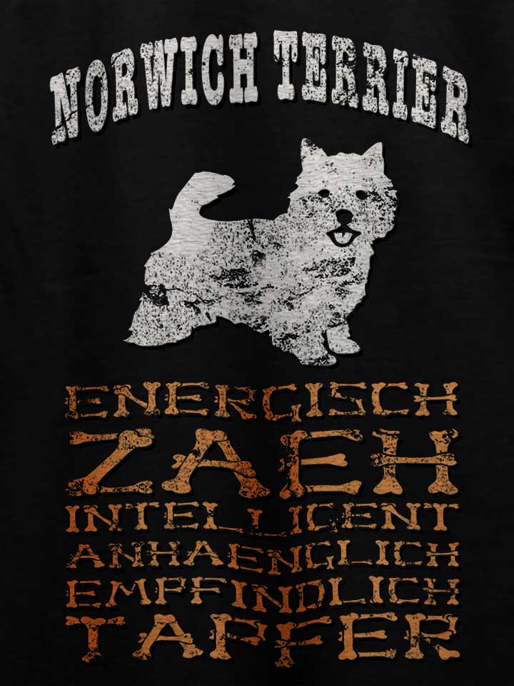 hund-norwich-terrier-t-shirt schwarz 4