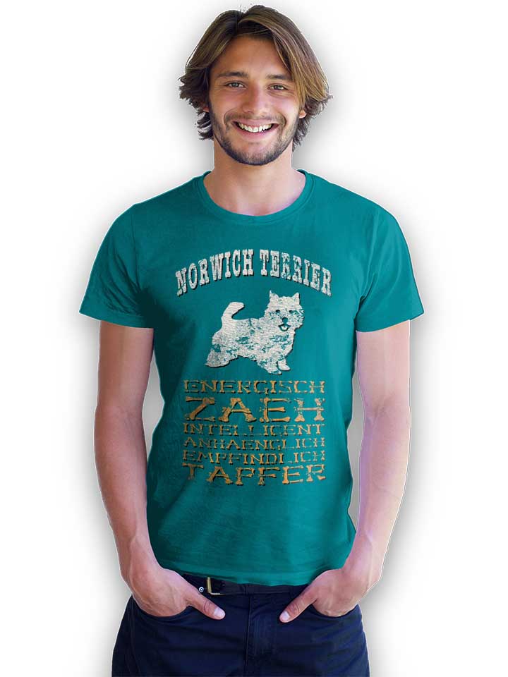 hund-norwich-terrier-t-shirt tuerkis 2