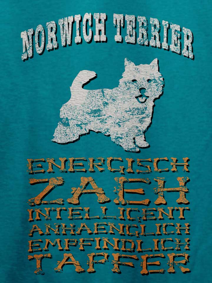 hund-norwich-terrier-t-shirt tuerkis 4