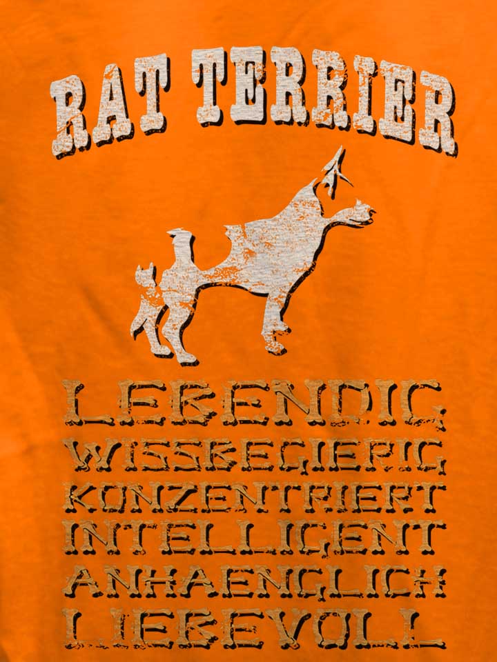hund-rat-terrier-damen-t-shirt orange 4