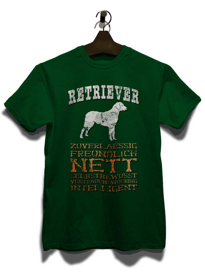 hund-retriever-t-shirt dunkelgruen 3