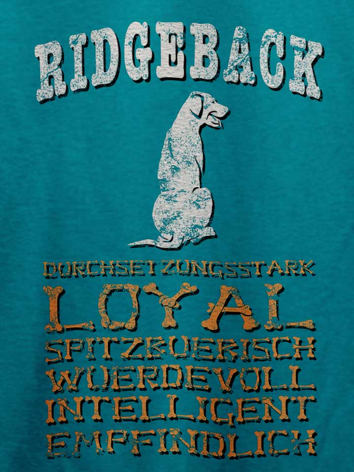 hund-ridgeback-t-shirt tuerkis 4