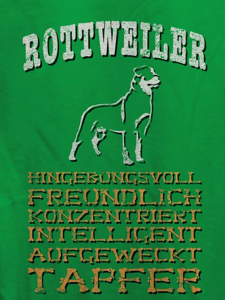 hund-rottweiler-damen-t-shirt gruen 4