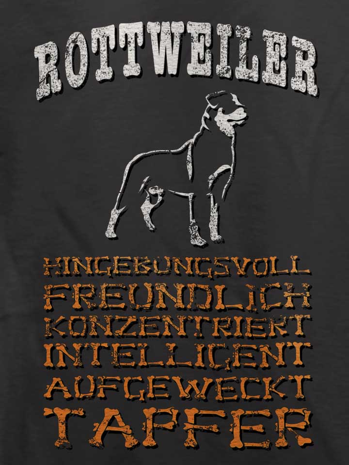 hund-rottweiler-t-shirt dunkelgrau 4