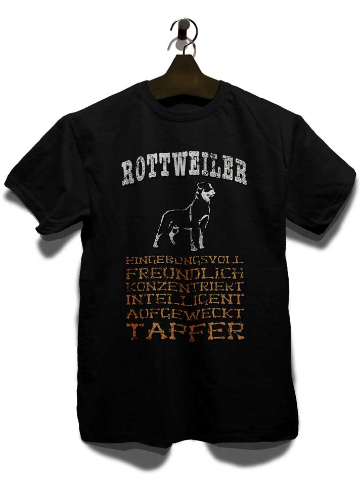 hund-rottweiler-t-shirt schwarz 3