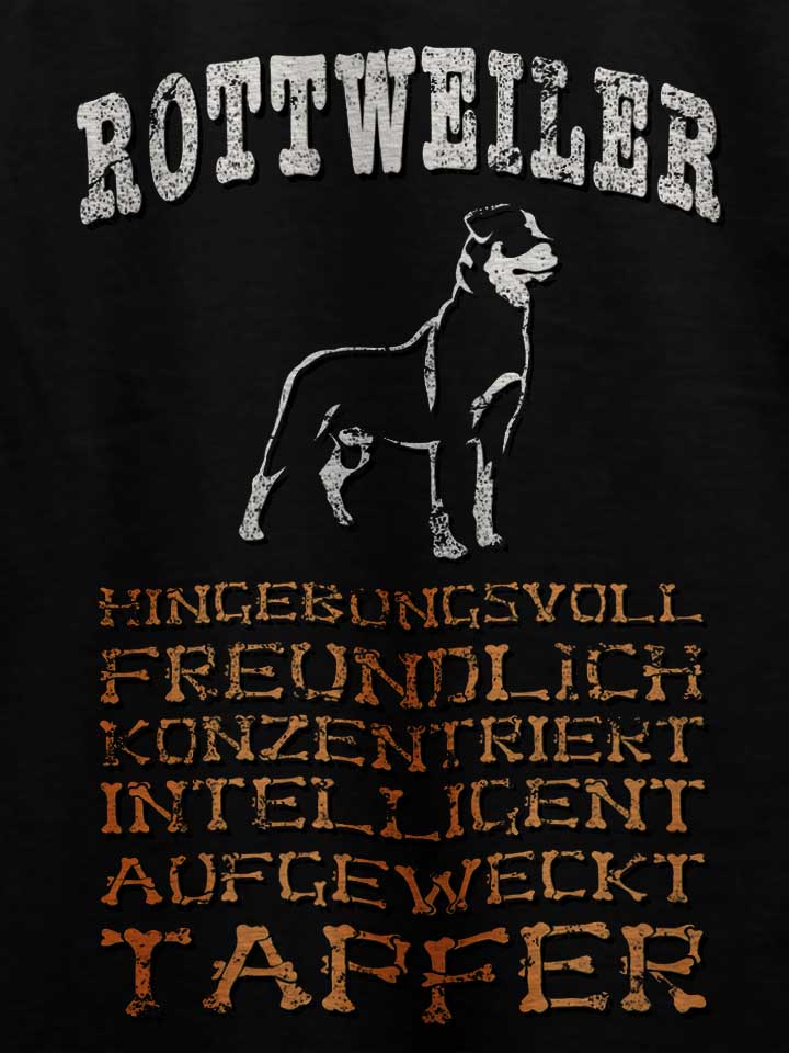 hund-rottweiler-t-shirt schwarz 4