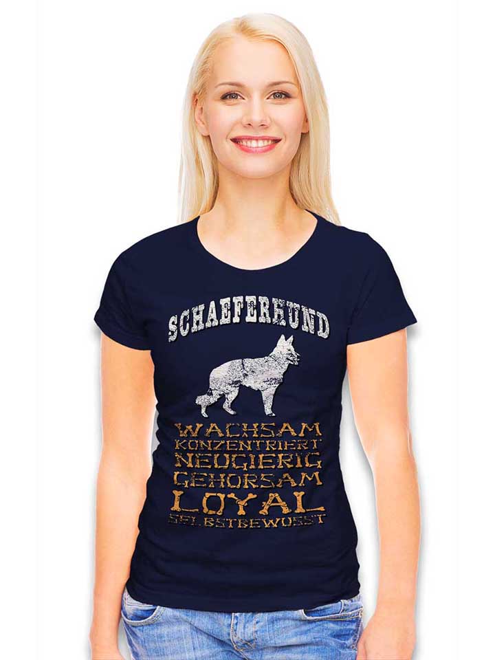 hund-schaeferhund-damen-t-shirt dunkelblau 2