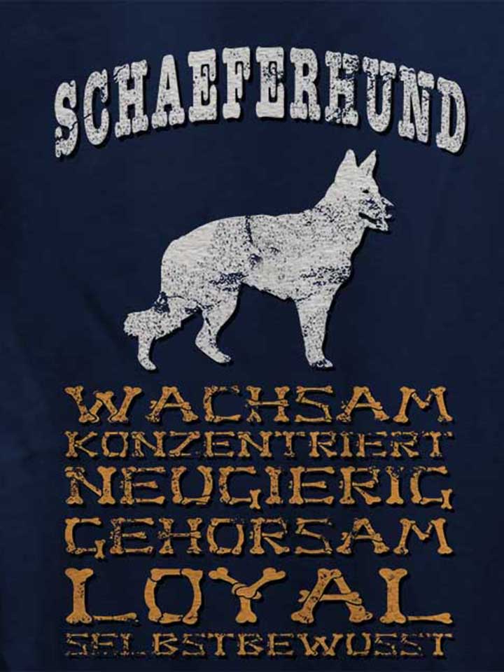hund-schaeferhund-damen-t-shirt dunkelblau 4