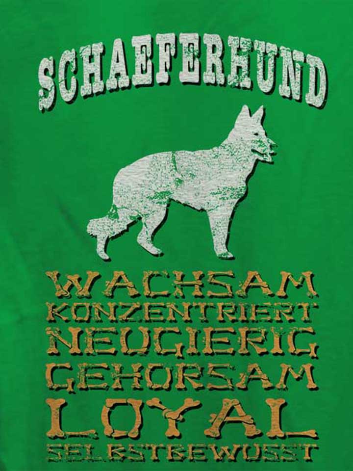 hund-schaeferhund-damen-t-shirt gruen 4