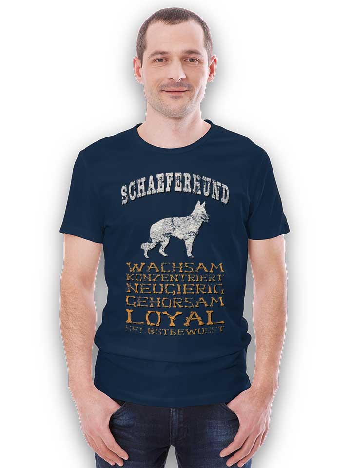 hund-schaeferhund-t-shirt dunkelblau 2