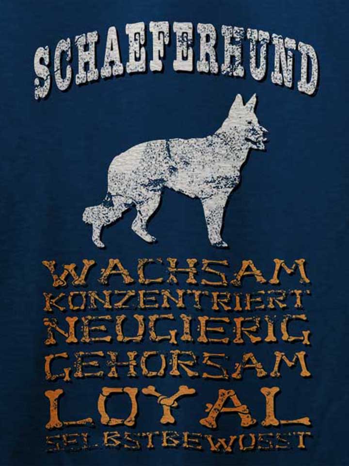 hund-schaeferhund-t-shirt dunkelblau 4