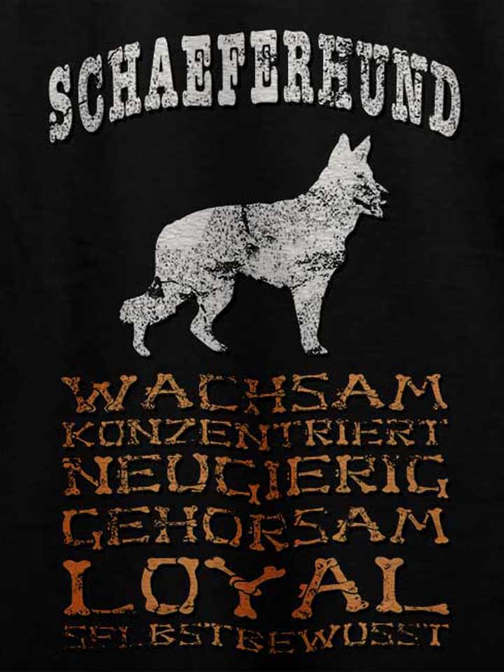hund-schaeferhund-t-shirt schwarz 4