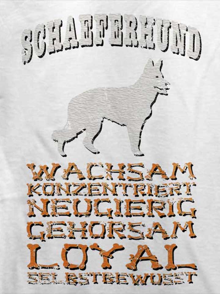 hund-schaeferhund-t-shirt weiss 4