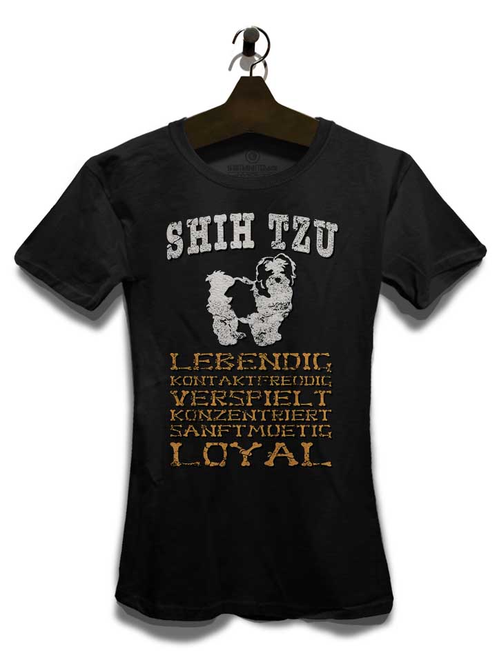 hund-shih-tzu-damen-t-shirt schwarz 3