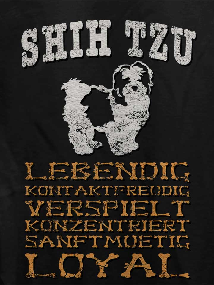 hund-shih-tzu-damen-t-shirt schwarz 4