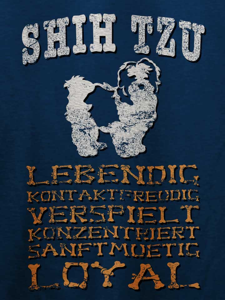 hund-shih-tzu-t-shirt dunkelblau 4