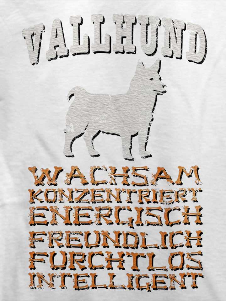 hund-vallhund-t-shirt weiss 4