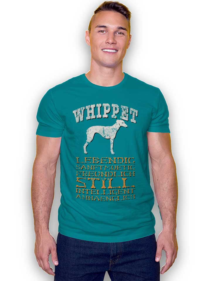 hund-whippet-t-shirt tuerkis 2