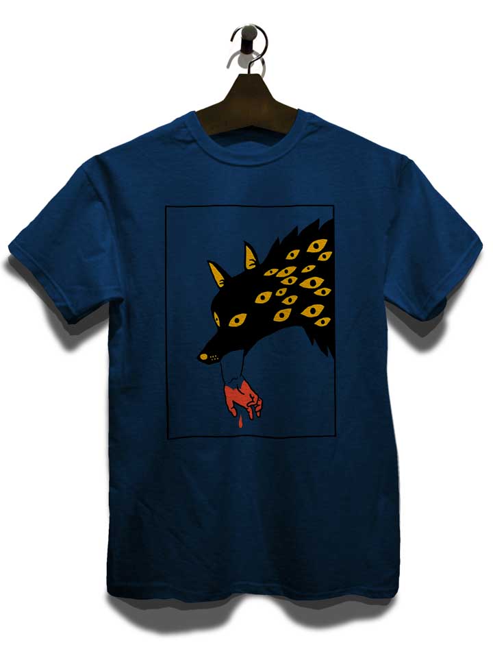 hungry-wolf-02-t-shirt dunkelblau 3