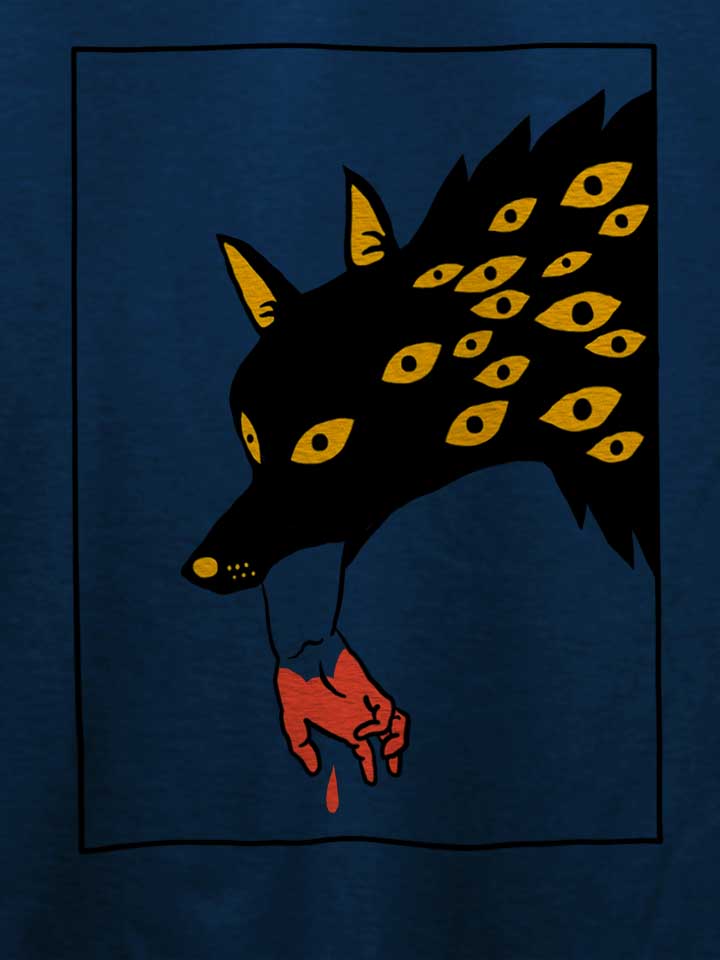 hungry-wolf-02-t-shirt dunkelblau 4