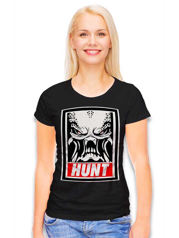 hunter-damen-t-shirt schwarz 2