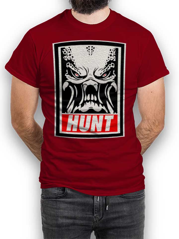 hunter-t-shirt bordeaux 1