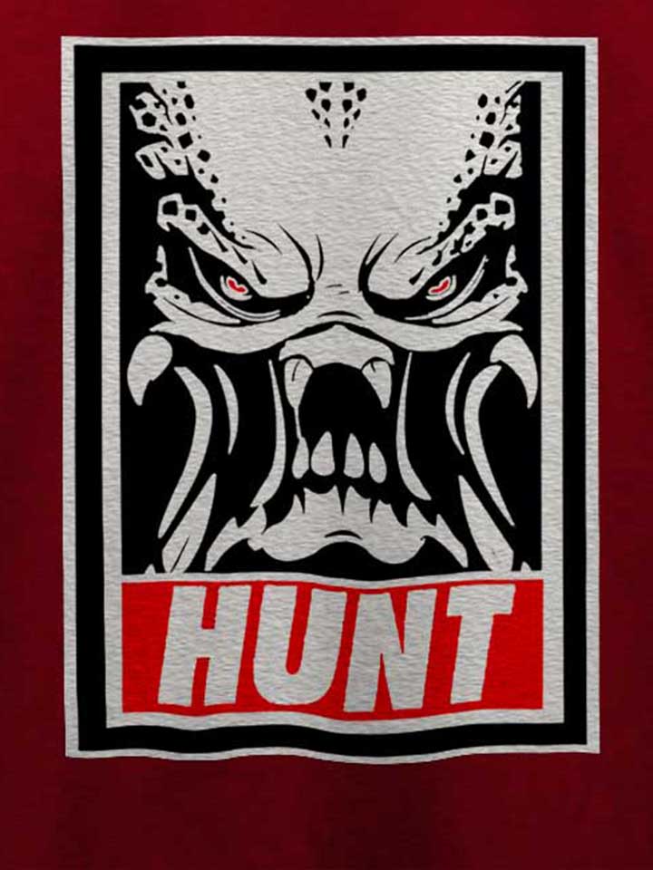 hunter-t-shirt bordeaux 4