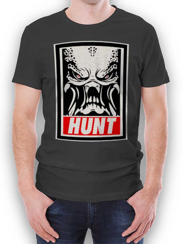 Hunter T-Shirt dunkelgrau L