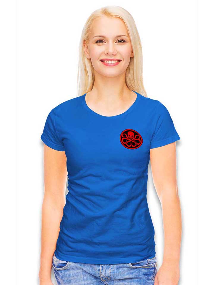 hydra-logo-chest-print-damen-t-shirt royal 2