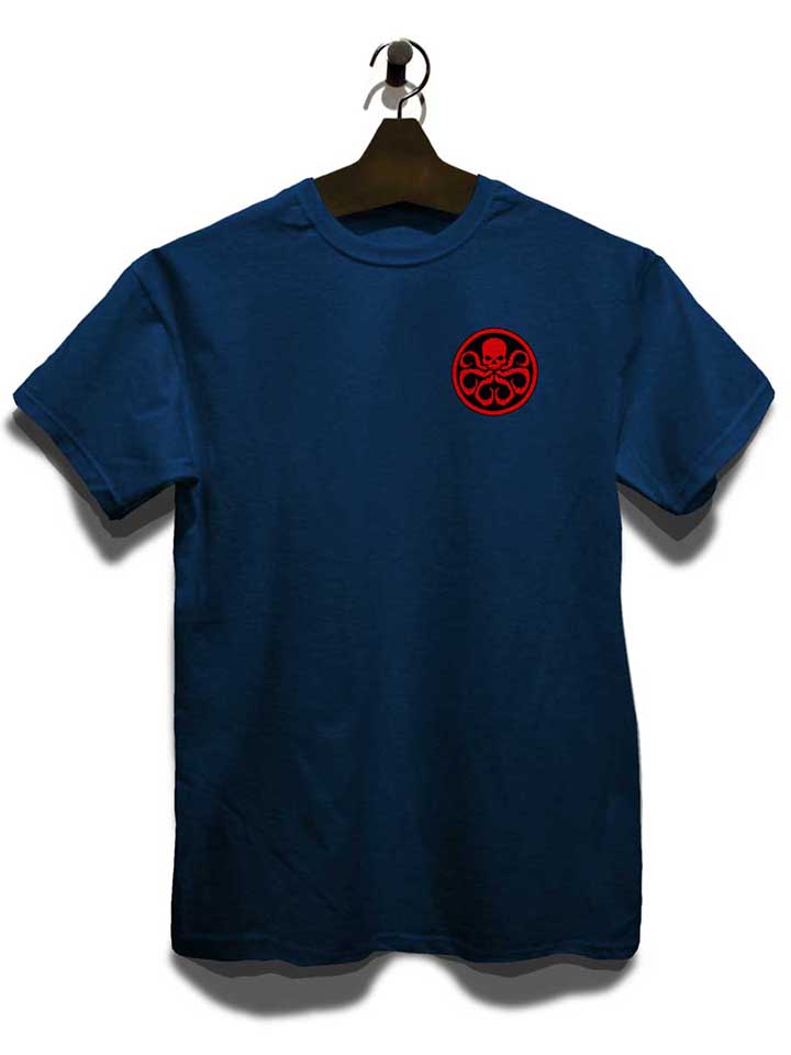 hydra-logo-chest-print-t-shirt dunkelblau 3