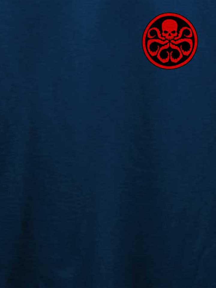 hydra-logo-chest-print-t-shirt dunkelblau 4