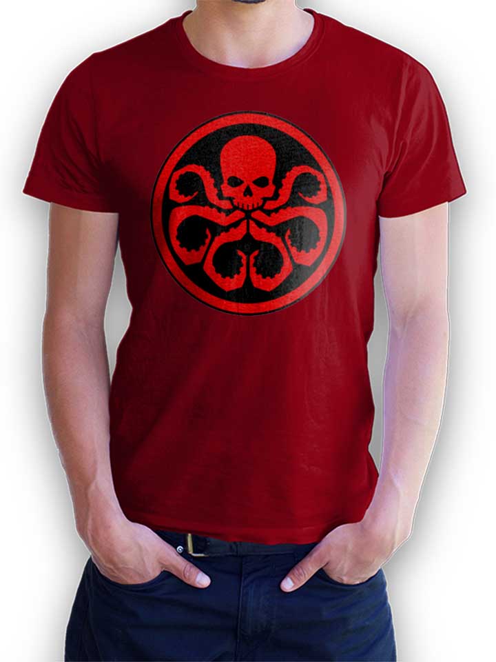 hydra-logo-t-shirt bordeaux 1