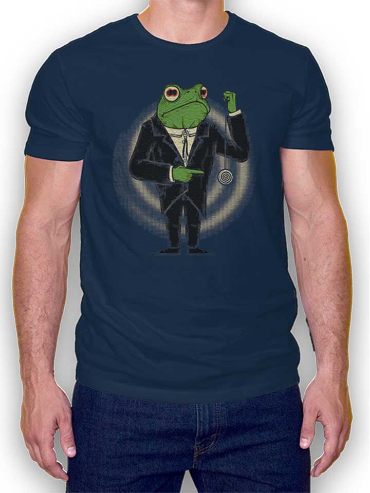 hypno-frog-t-shirt dunkelblau 1