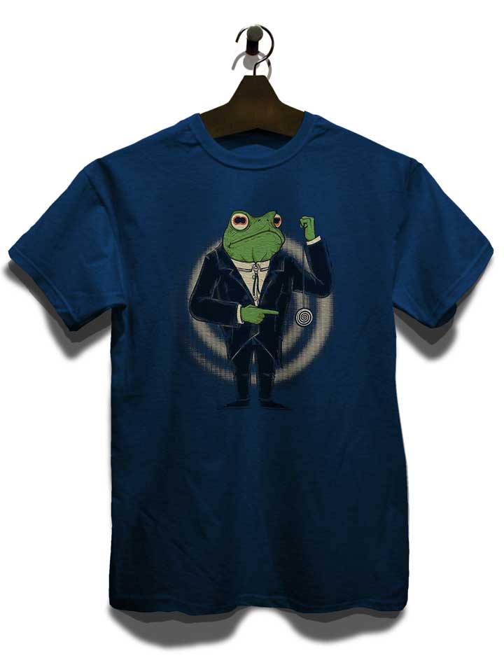 hypno-frog-t-shirt dunkelblau 3