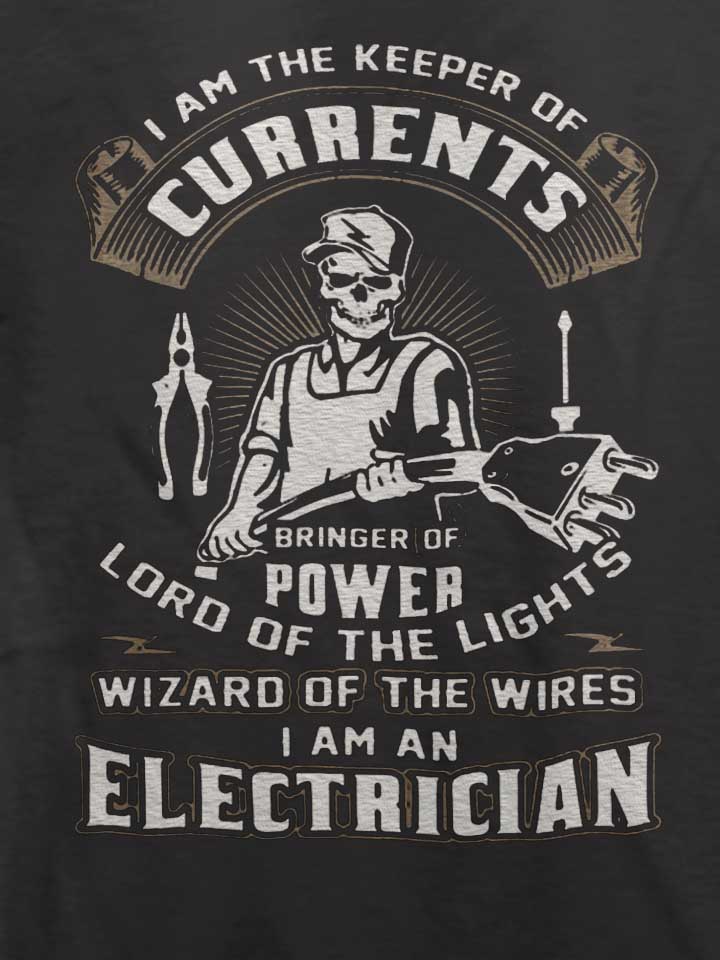 i-am-an-electrician-t-shirt dunkelgrau 4