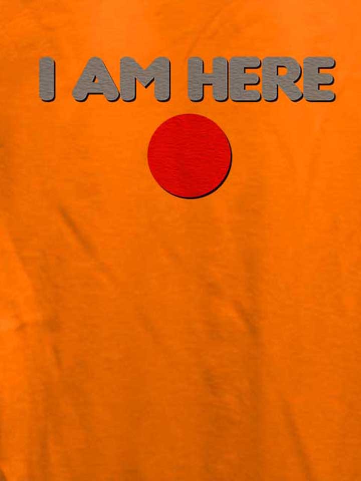 i-am-here-damen-t-shirt orange 4