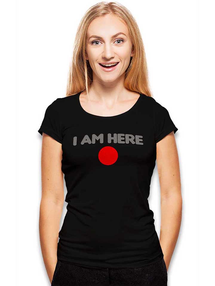 i-am-here-damen-t-shirt schwarz 2