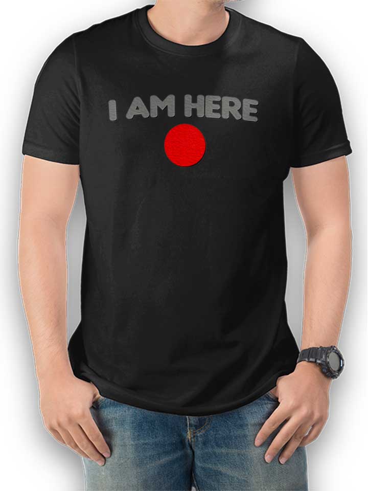 i-am-here-t-shirt schwarz 1
