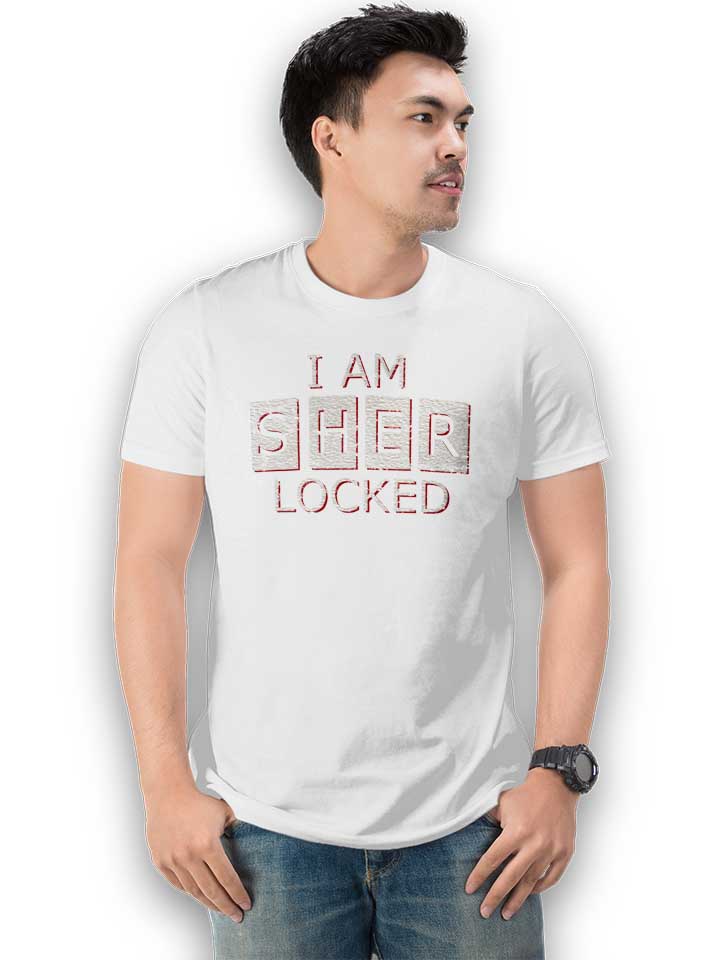 i-am-sherlocked-vintage-t-shirt weiss 2