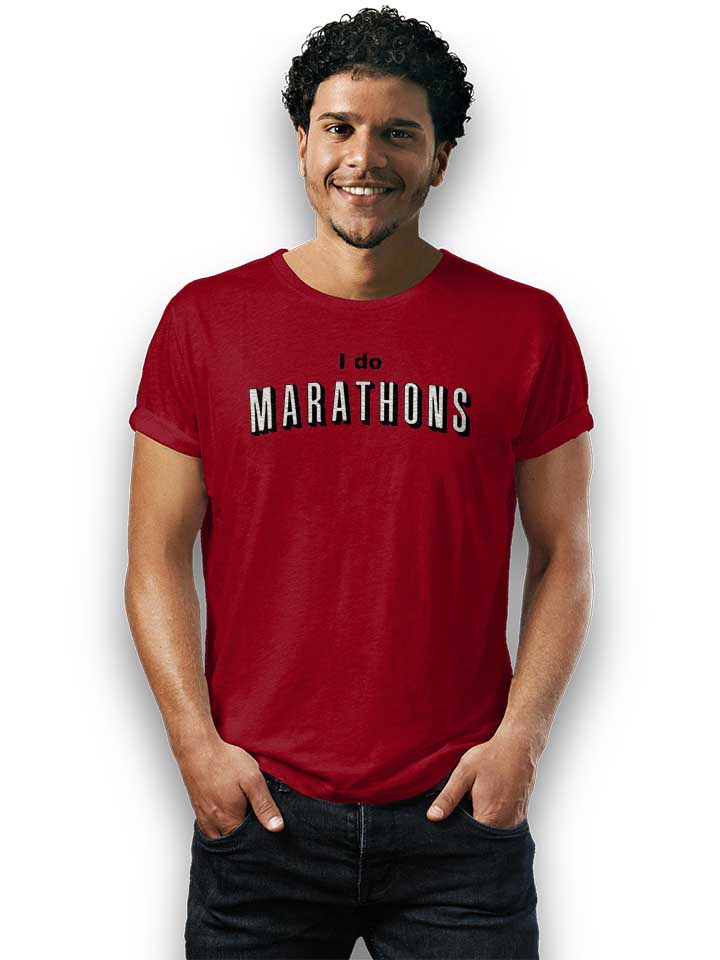 i-do-marathons-t-shirt bordeaux 2