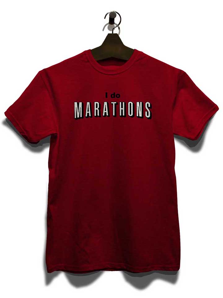 i-do-marathons-t-shirt bordeaux 3